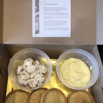 Good Ambler - DIY Lemon Tart - before assembly with cute instructions taped in the box. - Bakeries Near Me - Chicago, Illinois