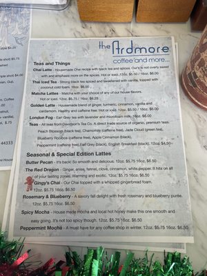 Menu photo 4 The Ardmore Coffee House Fairlawn, OH Menu photo 4 The Ardmore Coffee House Fairlawn, OH