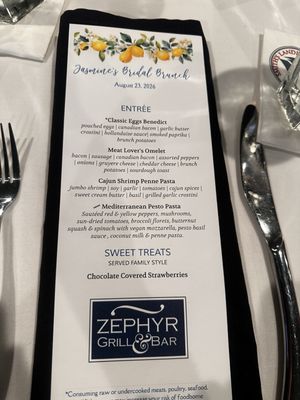 Menu photo 1 Zephyr Grill & Bar Brentwood, CA Menu photo 1 Zephyr Grill & Bar Brentwood, CA