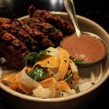 Amba - Chickpea fritters - Indian Near Me - Cleveland, Ohio Amba - Chickpea fritters - Indian Near Me - Cleveland, Ohio