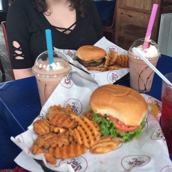 The Spot - The Spot Burger w. Waffle fries - Burgers Near Me - Galveston, Texas