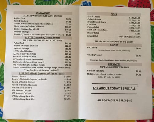 Menu photo 7 Sticks BBQ Mandeville, LA Menu photo 7 Sticks BBQ Mandeville, LA