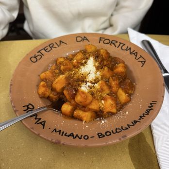 Osteria Da Fortunata - Gnocchi ragu - Roman Near Me - Rome, RM Osteria Da Fortunata - Gnocchi ragu - Roman Near Me - Rome, RM