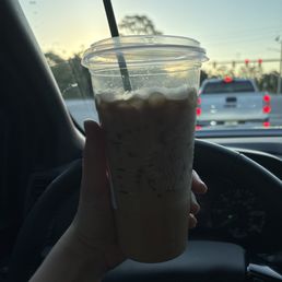 This is how I received my drink... I have not taken a single sip yet.