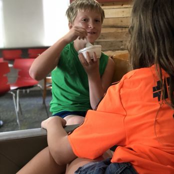 Broccoli Bill's - Enjoying ice cream on a warm day - Fruits & Veggies Near Me - Noblesville, Indiana