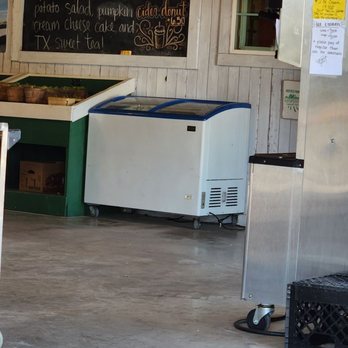 Reeves family farm - a kitchen with refrigerators and a chalkboard - Grocery Near Me - Princeton, Texas Reeves family farm - a kitchen with refrigerators and a chalkboard - Grocery Near Me - Princeton, Texas