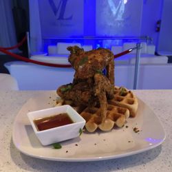 Vibe Lounge - Fried chicken waffle Maple syrup