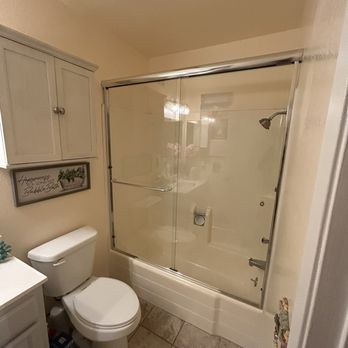 Direct Shower Door - Over tub Shower door - Glass & Mirrors Near Me - Upland, California