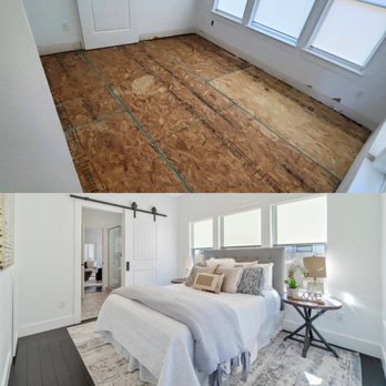 Semper Fi Construction - Bedroom Update with Custom Sliding Barn Door - General Contractors Near Me