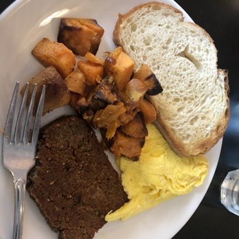 Sleepy Bee Cafe - Oakley - The Worker Bee with Goetta, Sourdough toast and sweet potatoes! - Breakfast & Brunch Near Me - Cincinnati, Ohio Sleepy Bee Cafe - Oakley - The Worker Bee with Goetta, Sourdough toast and sweet potatoes! - Breakfast & Brunch Near Me - Cincinnati, Ohio