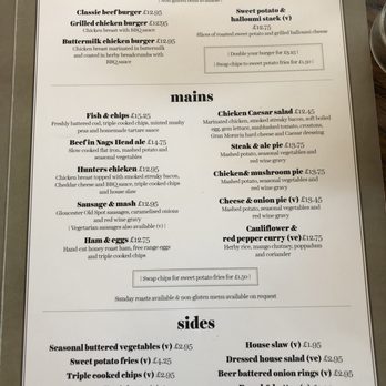 The Nags Head - Menu- mains - Pubs Near Me - London, XGL The Nags Head - Menu- mains - Pubs Near Me - London, XGL