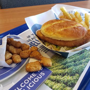 Culver's - Walleye Sandwich with Fries and Cheese Curds - Burgers Near Me - Lutz, Florida Culver's - Walleye Sandwich with Fries and Cheese Curds - Burgers Near Me - Lutz, Florida