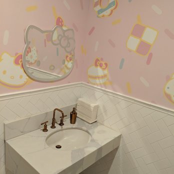 Hello Kitty Cafe - The bathroom sink - Cafes Near Me - Irvine, California