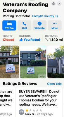 Veteran's Roofing Company