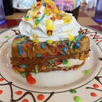 Maxie's - Fruity Pebble French Toast. - Breakfast & Brunch Near Me - Las Vegas, Nevada Maxie's - Fruity Pebble French Toast. - Breakfast & Brunch Near Me - Las Vegas, Nevada
