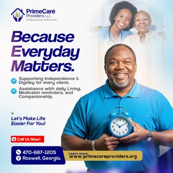 PrimeCare Providers - We support independent living and assistance with daily living ... PrimeCare providers is the team you needs to compassionate care - Home Health Care Near Me - Atlanta, Georgia PrimeCare Providers - We support independent living and assistance with daily living ... PrimeCare providers is the team you needs to compassionate care - Home Health Care Near Me - Atlanta, Georgia