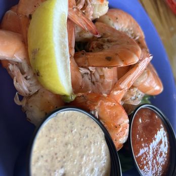 Hurricane Oyster Bar - Boiled shrimp, easy to peel and delicious - Seafood Near Me - Grayton Beach, Florida Hurricane Oyster Bar - Boiled shrimp, easy to peel and delicious - Seafood Near Me - Grayton Beach, Florida