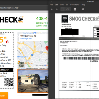 Smog Check Plus - Remember to mention "coupon price" - Smog Check Stations Near Me - San Jose, California Smog Check Plus - Remember to mention "coupon price" - Smog Check Stations Near Me - San Jose, California