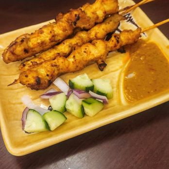 Malaysian Kopitiam - Chicken satay skewers - Indian Near Me - Centreville, Virginia Malaysian Kopitiam - Chicken satay skewers - Indian Near Me - Centreville, Virginia