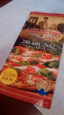 Menu photo 1 Georgios Pizza & Pasta Rochester, MI