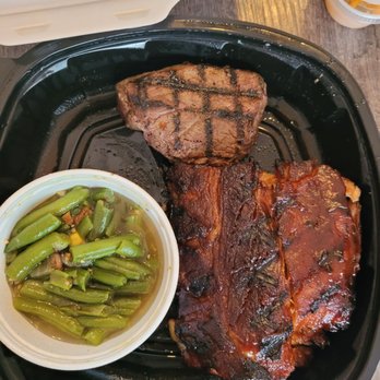 Texas Roadhouse - 6 oz sirloin steak and ribs with green beans $18.49 - Steakhouses Near Me - Tupelo, Mississippi