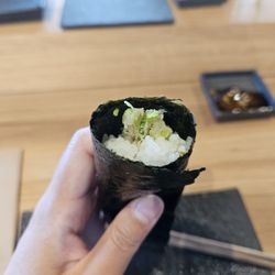Hello Nori - Negitoro handroll (part of the 4-roll combo for $23)
