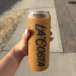 Iced coffee with almond milk