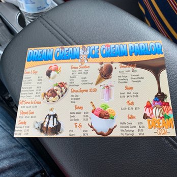 Dream Cream - Menu - Ice Cream & Frozen Yogurt Near Me - Pompano Beach, Florida