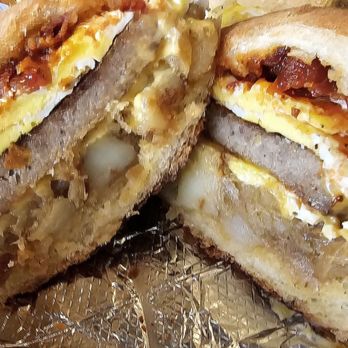 Dos Huevos Breakfast Shop - Bacon, sausage, double egg Hobo with a hint of special sauce. - Breakfast & Brunch Near Me - Garland, Texas Dos Huevos Breakfast Shop - Bacon, sausage, double egg Hobo with a hint of special sauce. - Breakfast & Brunch Near Me - Garland, Texas