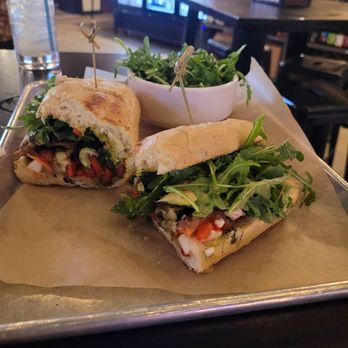 Lakewood Social - Grilled veggie sandwich, side salad - Bars Near Me - Durham, North Carolina