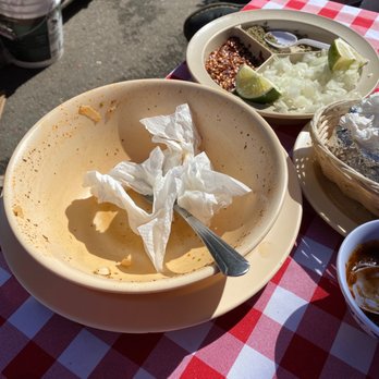 Lupita's Restaurant - Menudo!  Well what's left of it!! - Mexican Near Me - Los Angeles, California