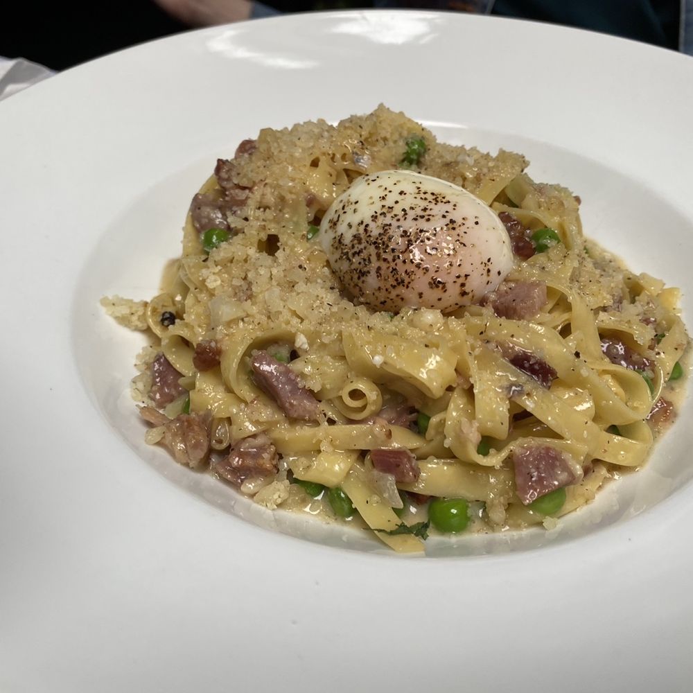 Brix & Mortar - Ham Hock Carbonara - Wine Bars Near Me - Vancouver, British Columbia Brix & Mortar - Ham Hock Carbonara - Wine Bars Near Me - Vancouver, British Columbia