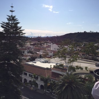 Santa Barbara County Courthouse - View from atop the bell tower, facing the mountains - Landmarks & Historical Buildings Near Me - Santa Barbara, California