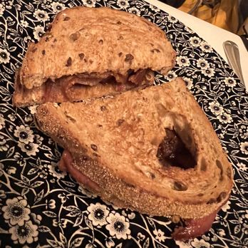 Dean Street Townhouse - TWICE-SMOKED BACON SANDWICH - £9 - Comes with Brown Sauce. - Hotels Near Me - London, XGL
