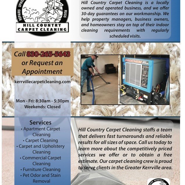 HILL COUNTRY CARPET CLEANING Request a Quote 10 Photos Kerrville