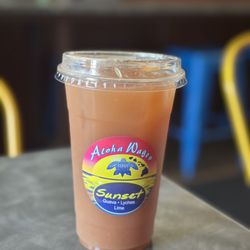 Aloha Wagon - Sunset drink (guava, lychee, and lime)