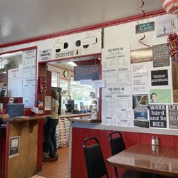 The Drive In - Menu and seating