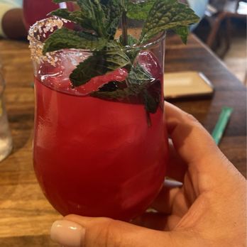 Eureka! - Watermelon Hibiscus Spicy Agua Fresca - American Near Me - Indian Wells, California Eureka! - Watermelon Hibiscus Spicy Agua Fresca - American Near Me - Indian Wells, California