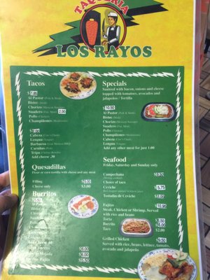 Menu photo 3 Taqueria Los Rayos Atlanta, GA Menu photo 3 Taqueria Los Rayos Atlanta, GA