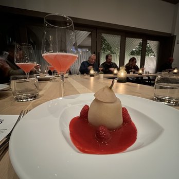 Eldr+Rime - Beer pairing dinner - poached pear - New American Near Me - Wauwatosa, Wisconsin Eldr+Rime - Beer pairing dinner - poached pear - New American Near Me - Wauwatosa, Wisconsin