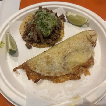 Tacos 203 - Al pastor taco and cheese taco'dilla yummmm - Tacos Near Me - Norwalk, Connecticut Tacos 203 - Al pastor taco and cheese taco'dilla yummmm - Tacos Near Me - Norwalk, Connecticut