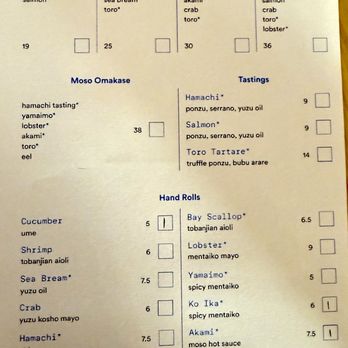 Mosonori - Menu - Sushi Bars Near Me - Winter Park, Florida