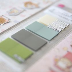 Daiso - Aesthetic translucent sticky tabs!! Can't wait to use these!!