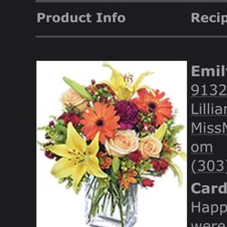 Bouquets & Baskets Florists - What I ordered.