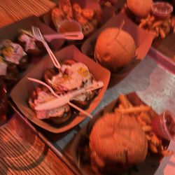 Box Kitchen - loaded potato skins, mac n cheese egg rolls, burgers