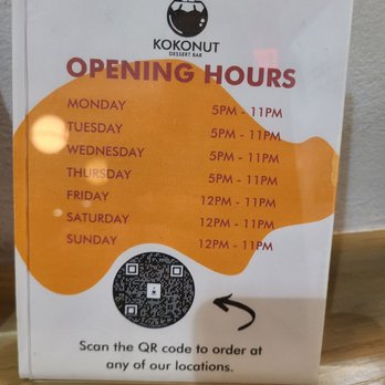 KOKONUT - Hours - Ice Cream & Frozen Yogurt Near Me - Costa Mesa, California