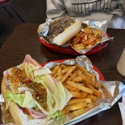 Trivelli's Hoagies - Philly 7. Cheese Steak Hoagie 2. Italian Hoagie