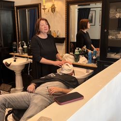 Shave Shop - Karena washing my bf's hair