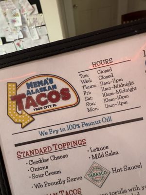 Menu photo 6 Mema’s Alaskan Tacos Tampa, FL Menu photo 6 Mema’s Alaskan Tacos Tampa, FL