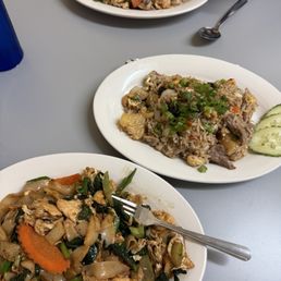 Drunken Noodles, Pineapple Fried Rice